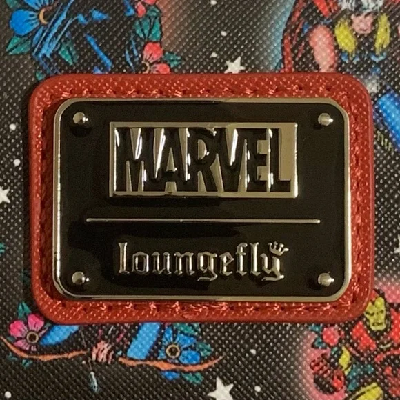 Loungefly Marvel Avengers Tattoo Mini Backpack and Zip-Around Wallet Set - Picture 12 of 13